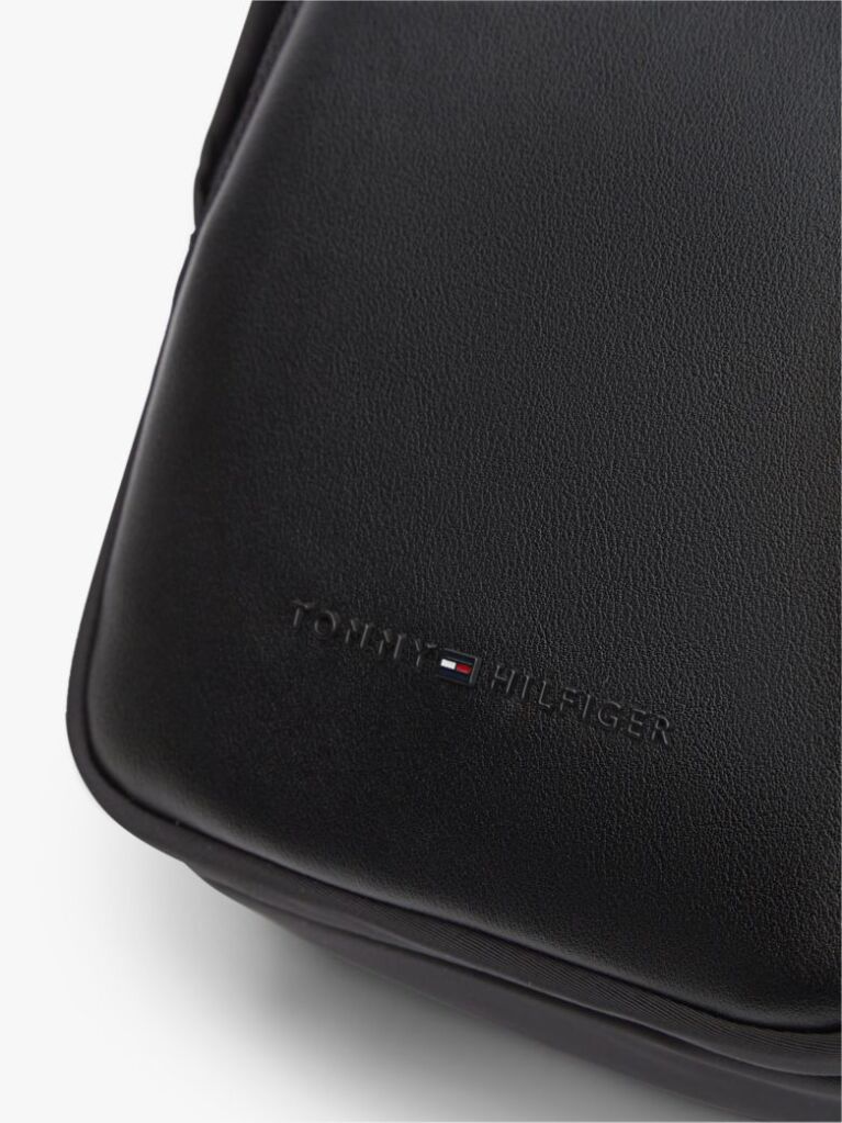 Black Flag Jacquard Crossbody Reporter Bag  Men