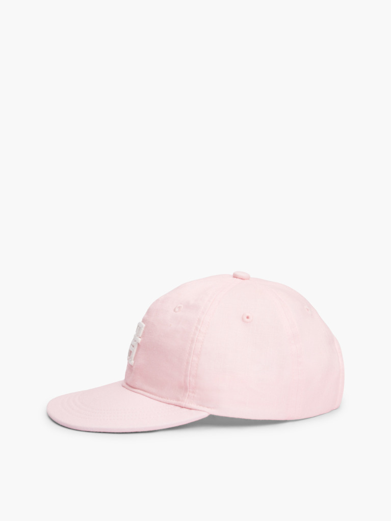 Pink Kids' TH Monogram Linen Baseball Cap  Kids Unisex