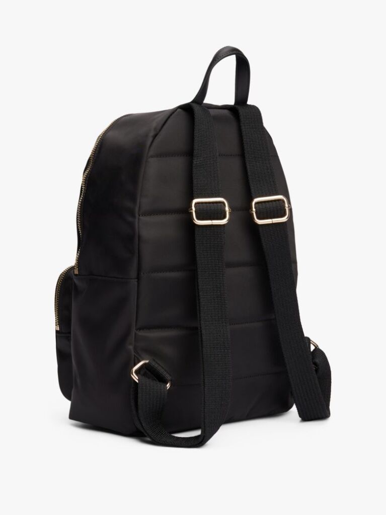 Black Metallic Detail Backpack  Women