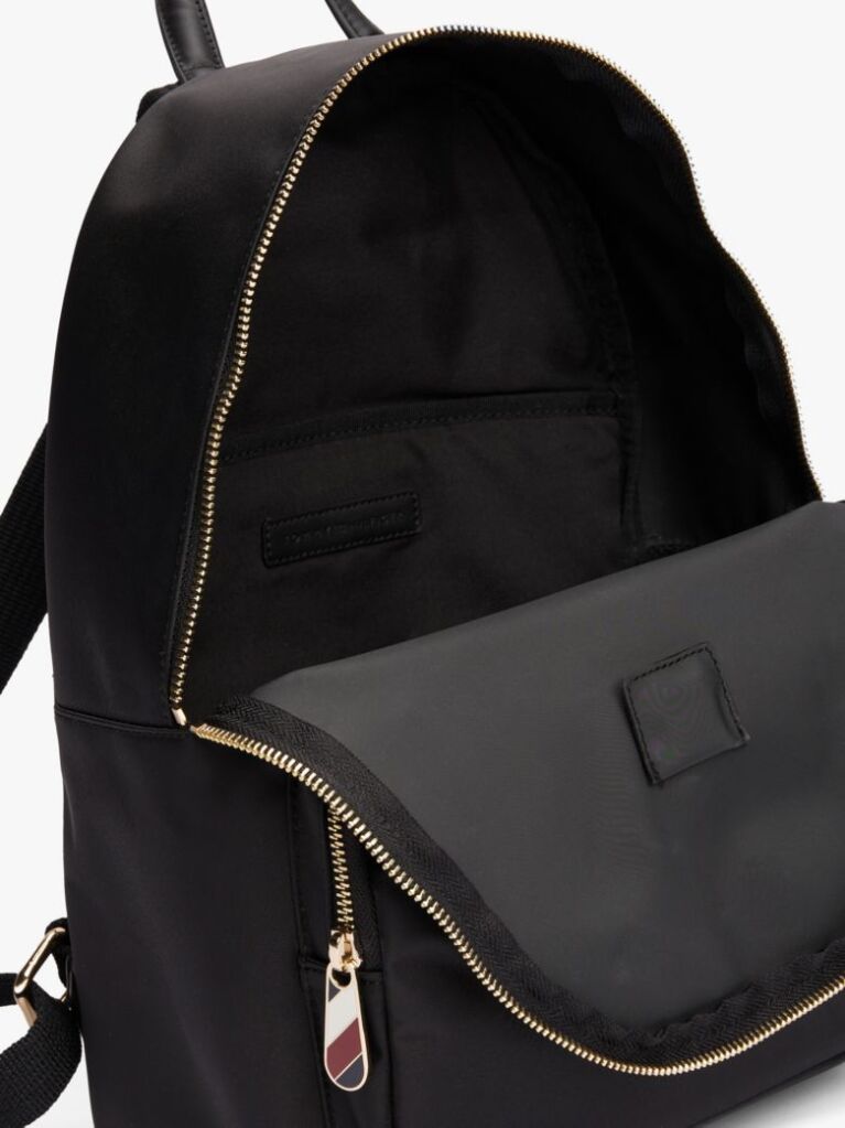 Black Metallic Detail Backpack  Women