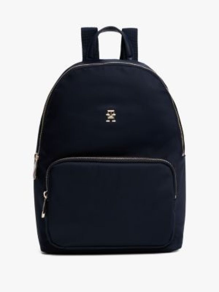 Blue Metallic Detail Backpack  Women