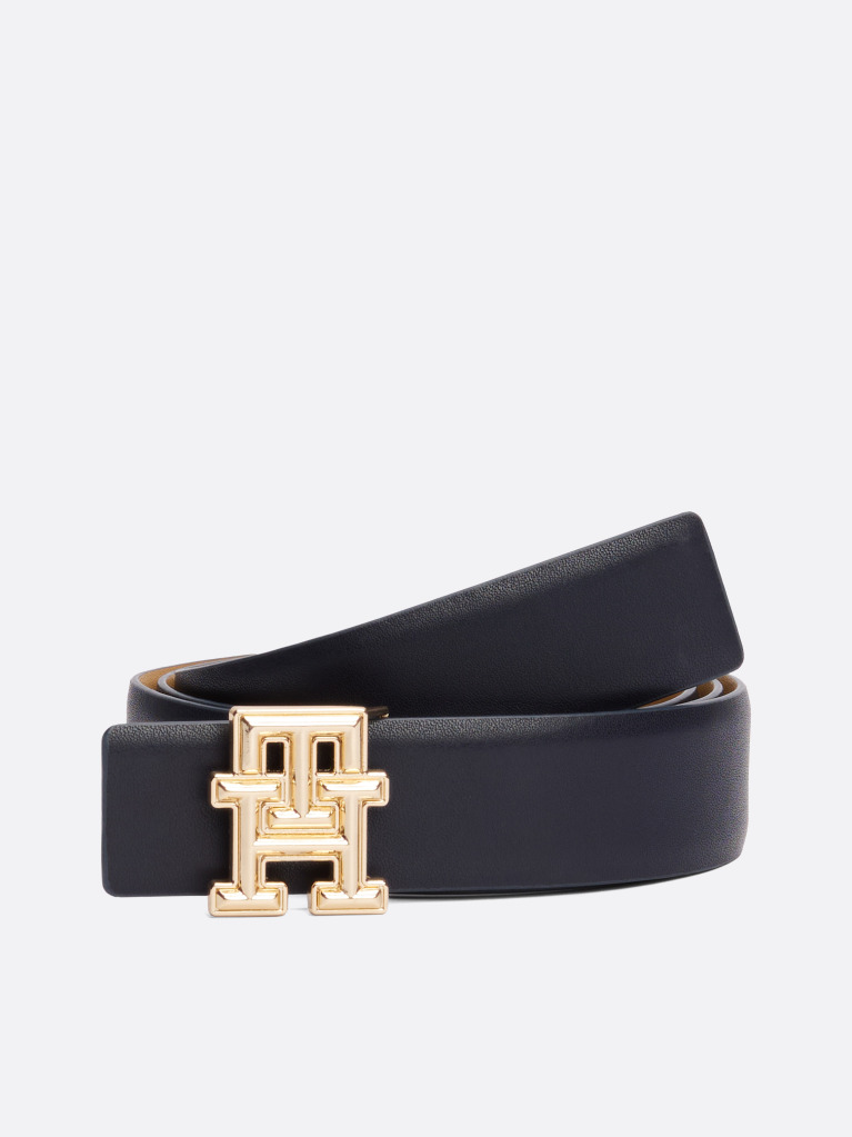 Multi TH Monogram Reversible Leather Belt  Women
