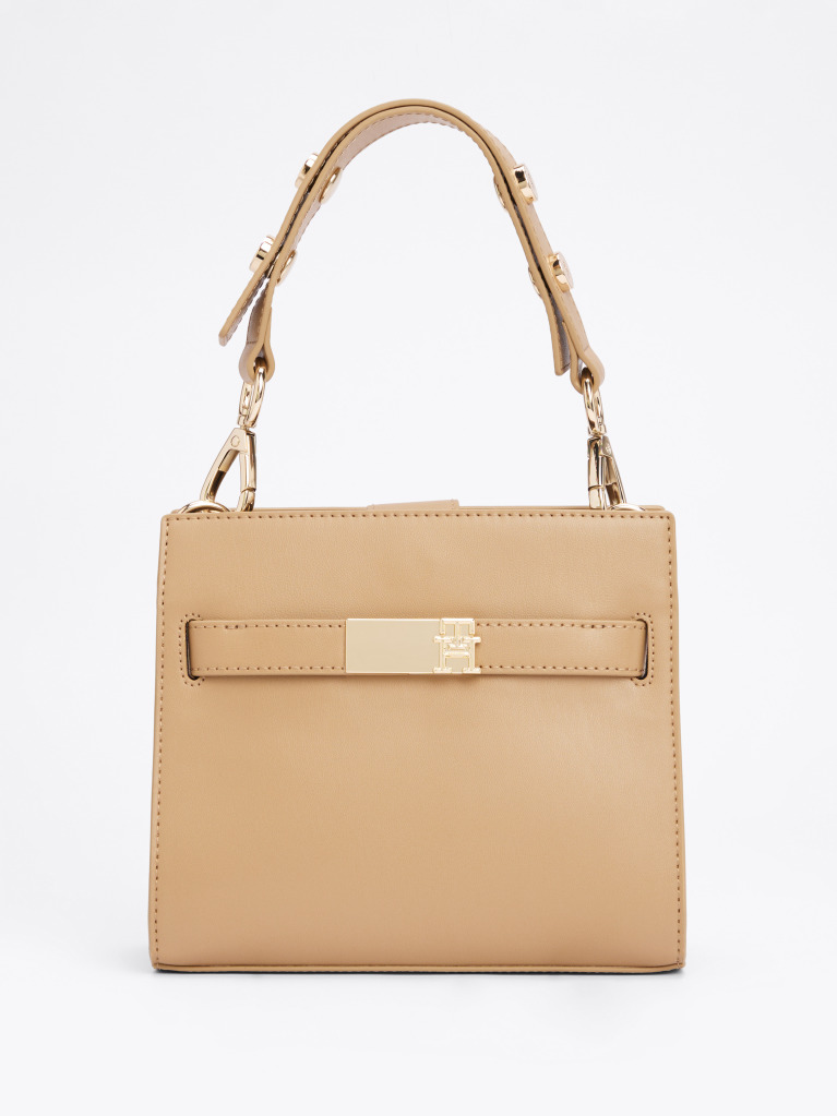 Brown Heritage Stud Satchel  Women