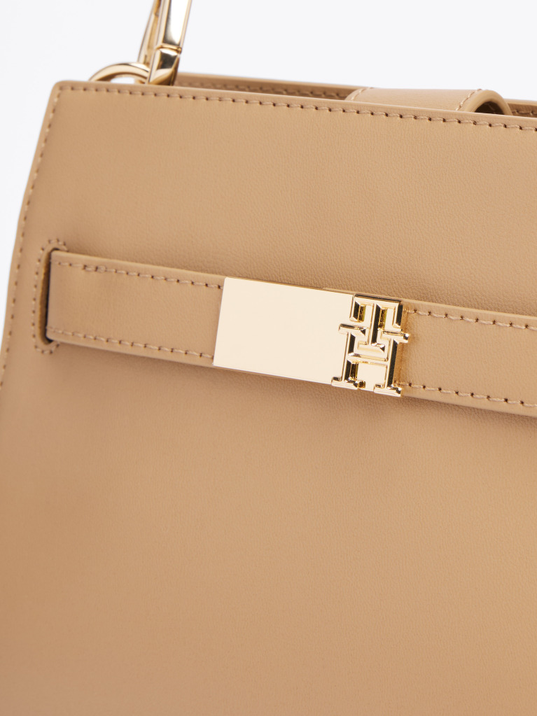 Brown Heritage Stud Satchel  Women