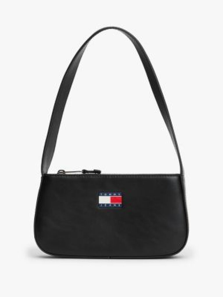 Black Essential Smooth Shoulder Bag  Women