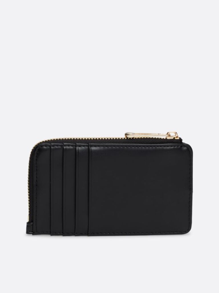 Black TH Monogram Jacquard Slim Wallet  Women