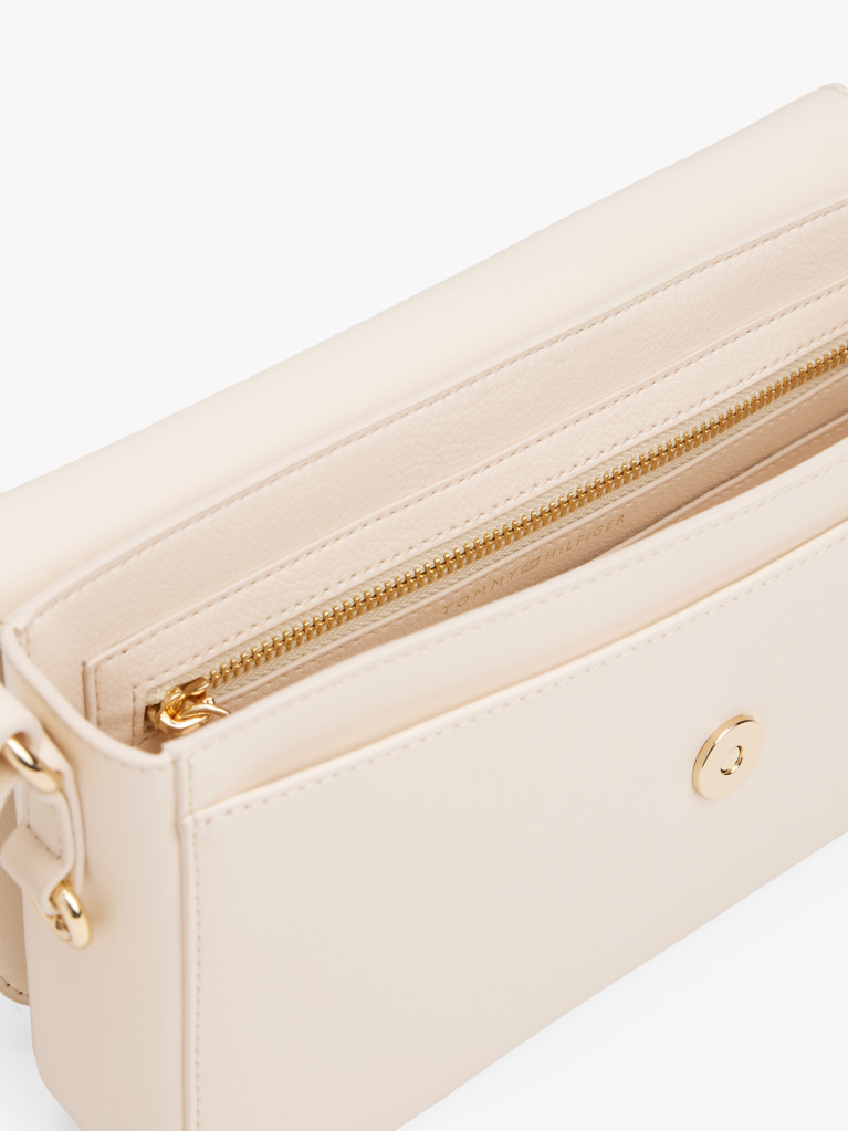 Beige TH Monogram Convertible Crossbody Bag  Women
