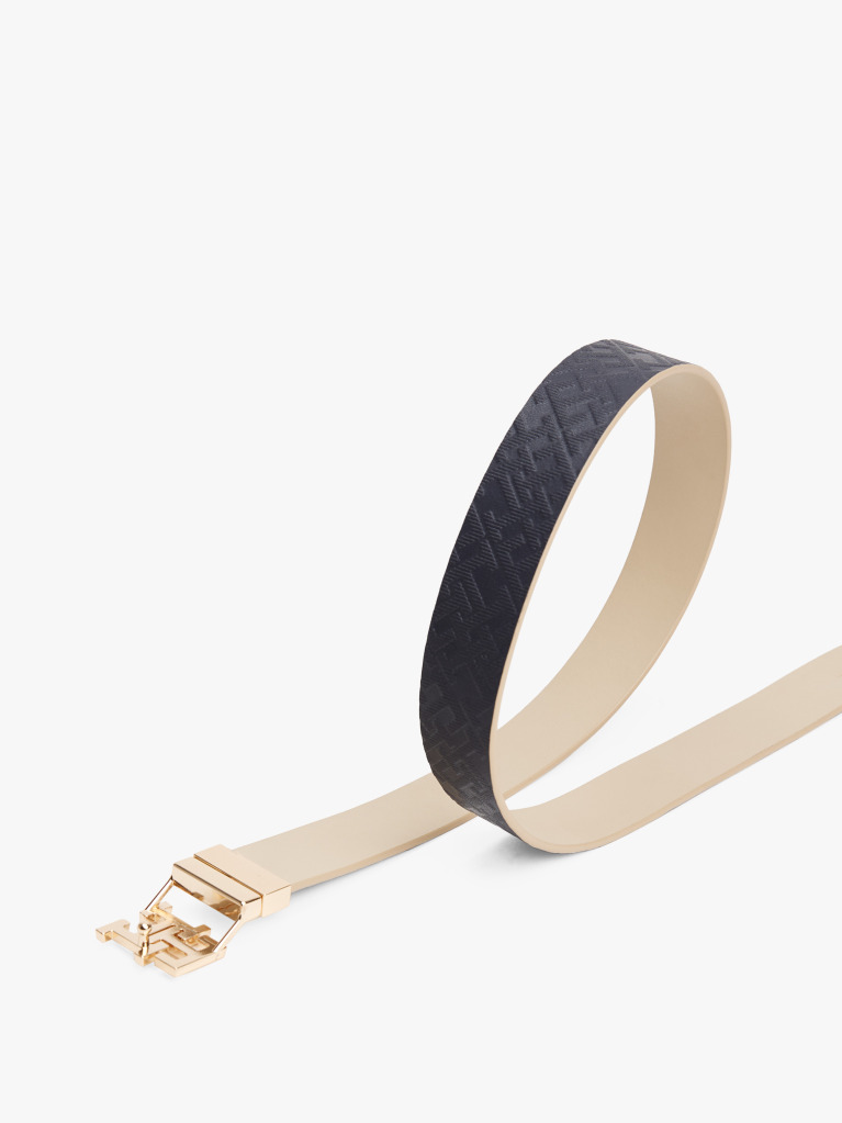Multi TH Monogram Reversible Leather Belt  Women