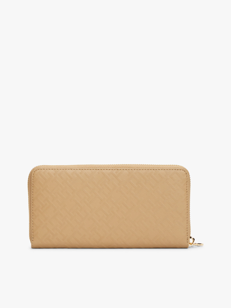 Brown TH Monogram Zip-Around Wallet  Women