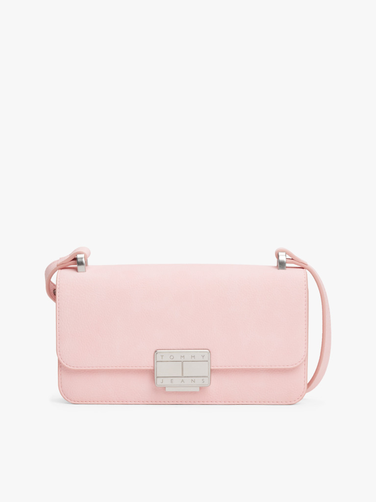 Pink Logo Plaque Flap Crossbody Bag  Women