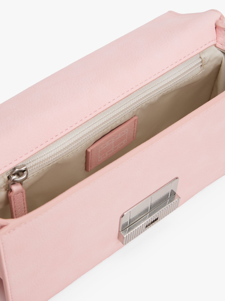Pink Logo Plaque Flap Crossbody Bag  Women