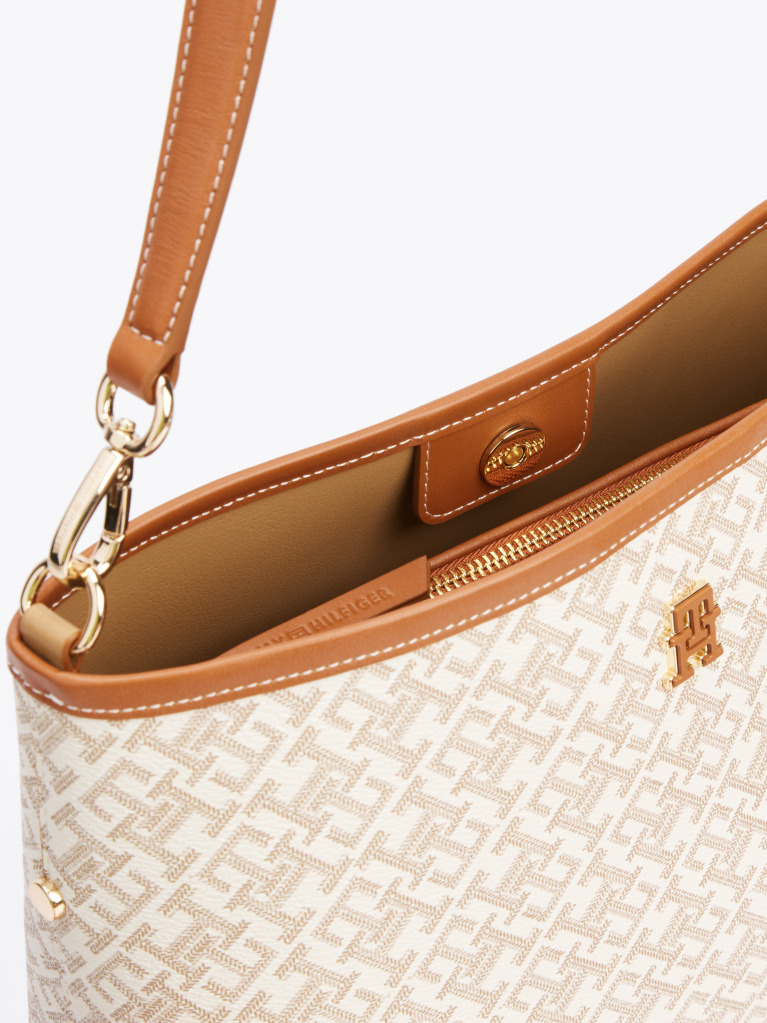 Brown TH Monoplay Smooth Shoulder Bag  Women