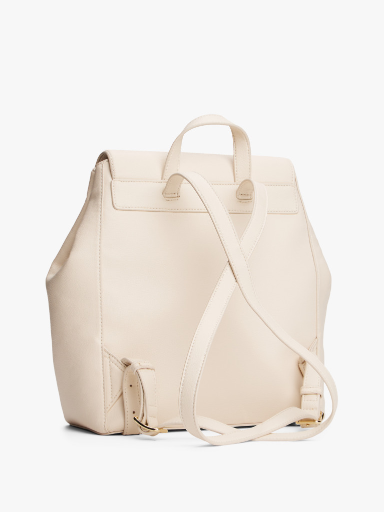 Beige TH Monogram Plaque Backpack  Women