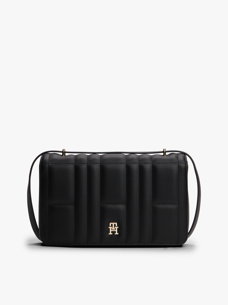 Black TH Monogram Quilted Crossbody Bag  Women