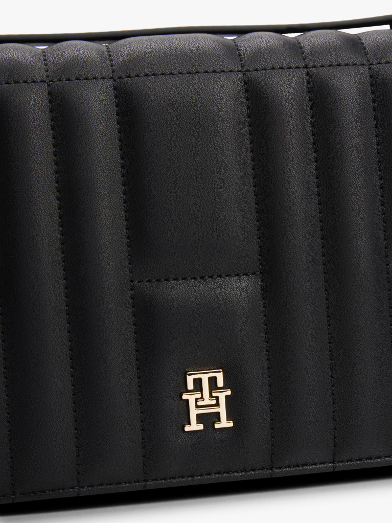 Black TH Monogram Quilted Crossbody Bag  Women