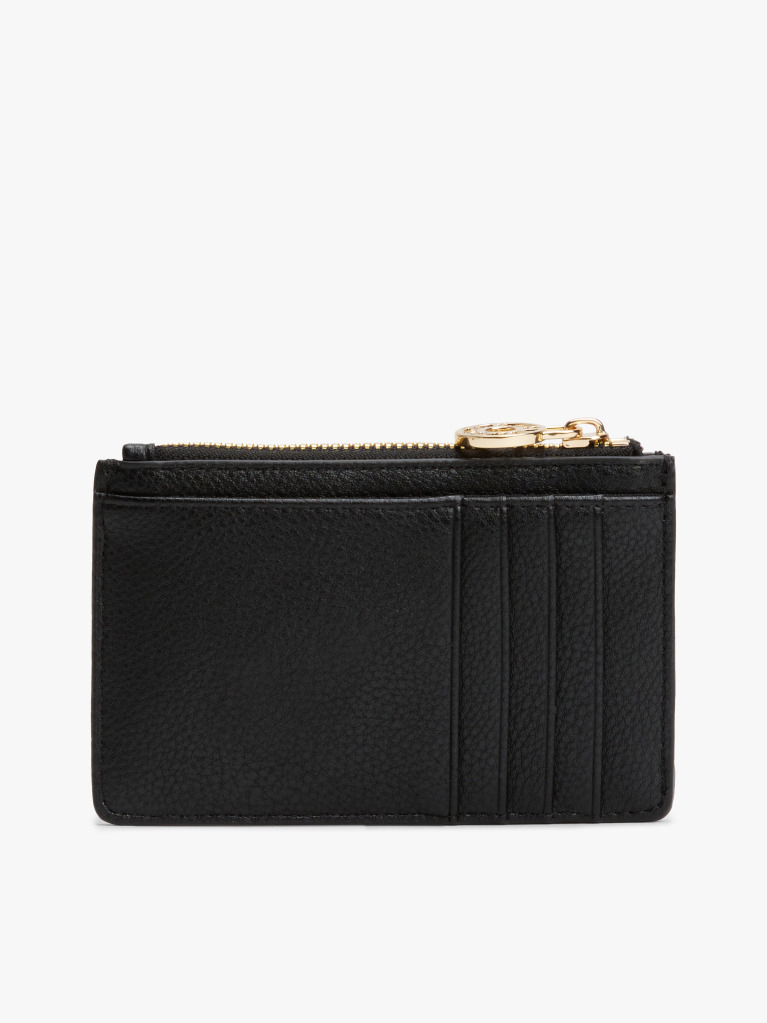 Black TH Monogram Plaque Card Holder  Women