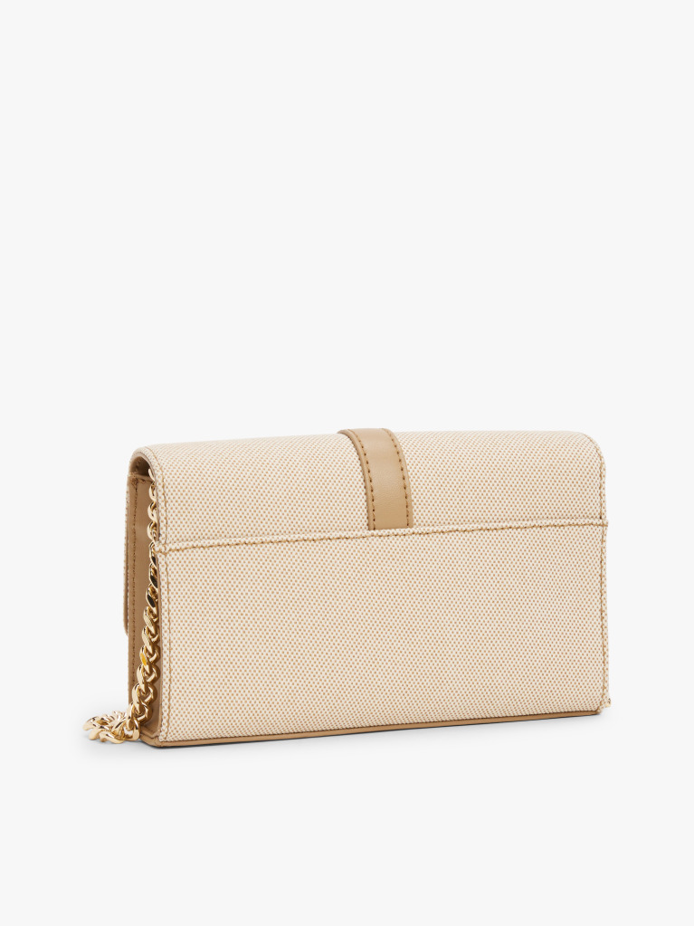 Beige Heritage Canvas Crossbody Bag  Women