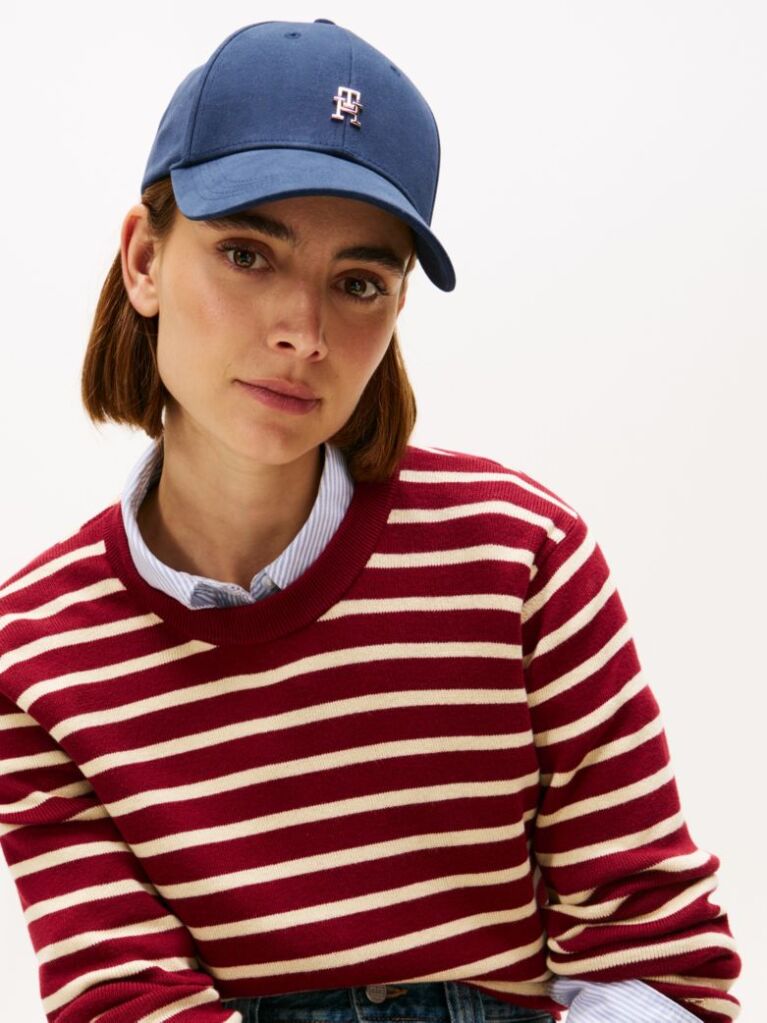 Blue Chic TH Monogram Baseball Cap  Women