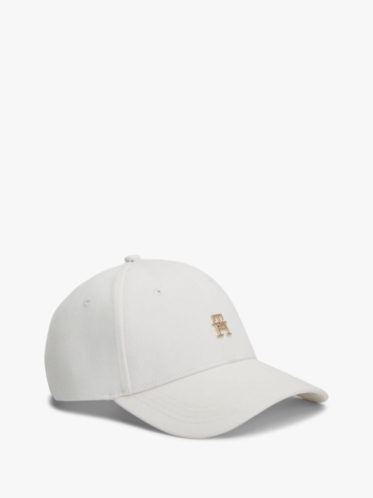White Chic TH Monogram Baseball Cap  Women