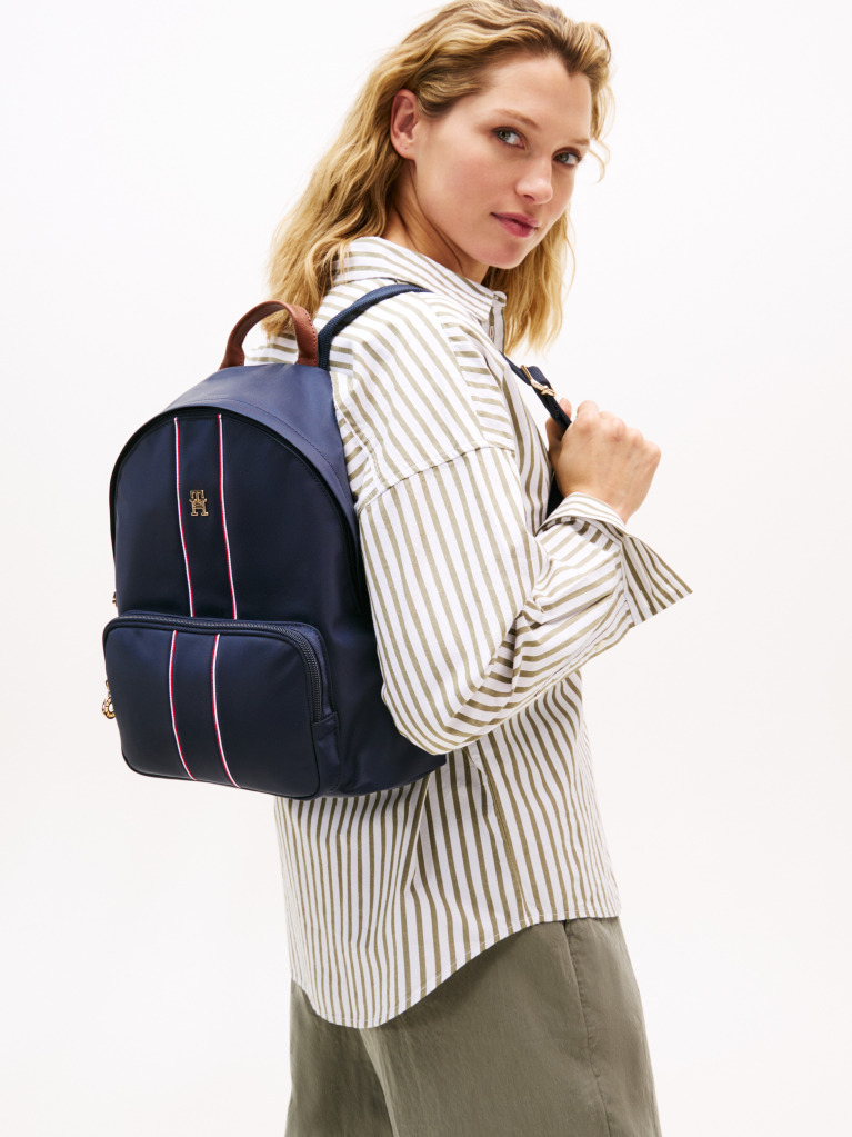 Blue Popette Dome Backpack  Women