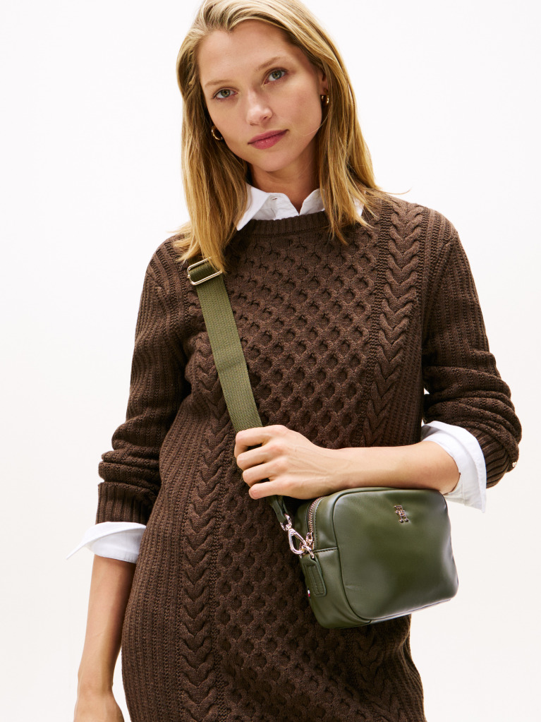 Green TH Monogram Crossbody Camera Bag  Women