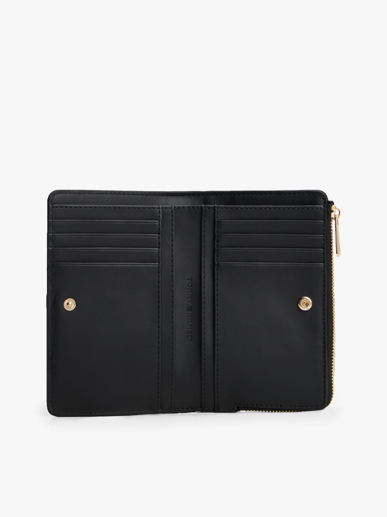 Black TH Monogram Bifold Wallet  Women