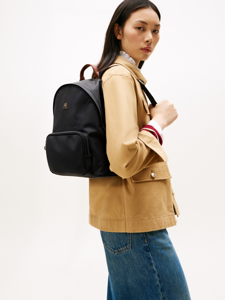 Black TH Monogram Dome Backpack  Women