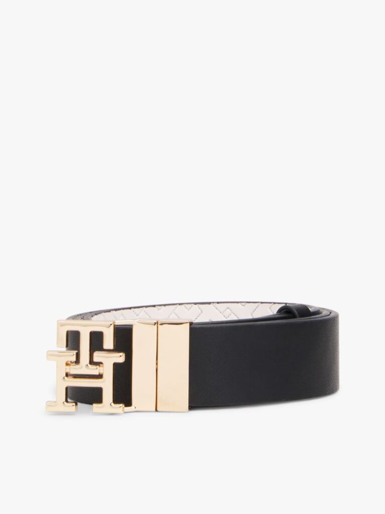 Multi TH Monogram Reversible Leather Belt  Women