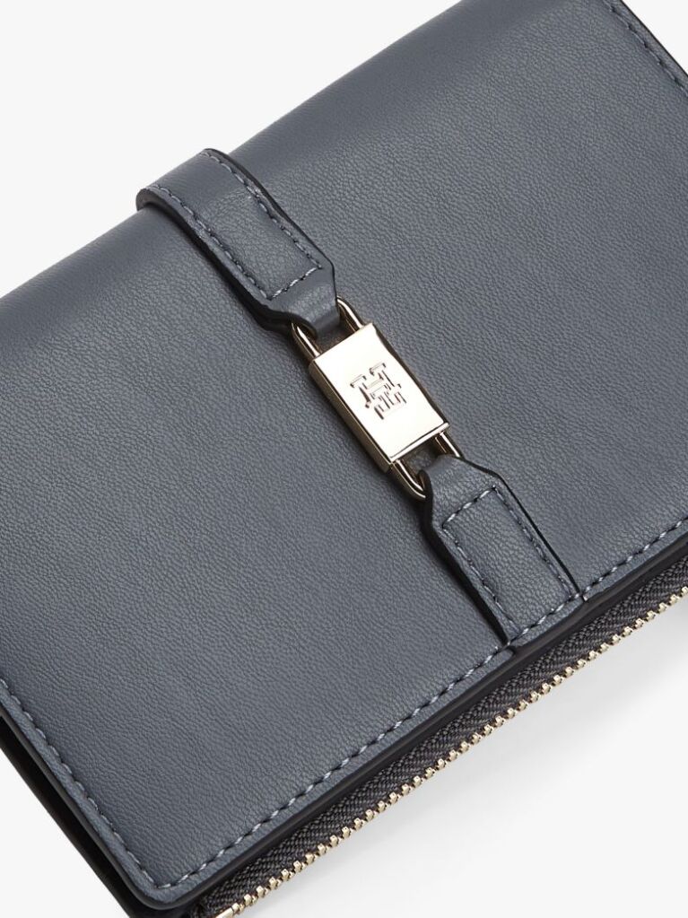 Grey TH Monogram Bifold Wallet  Women