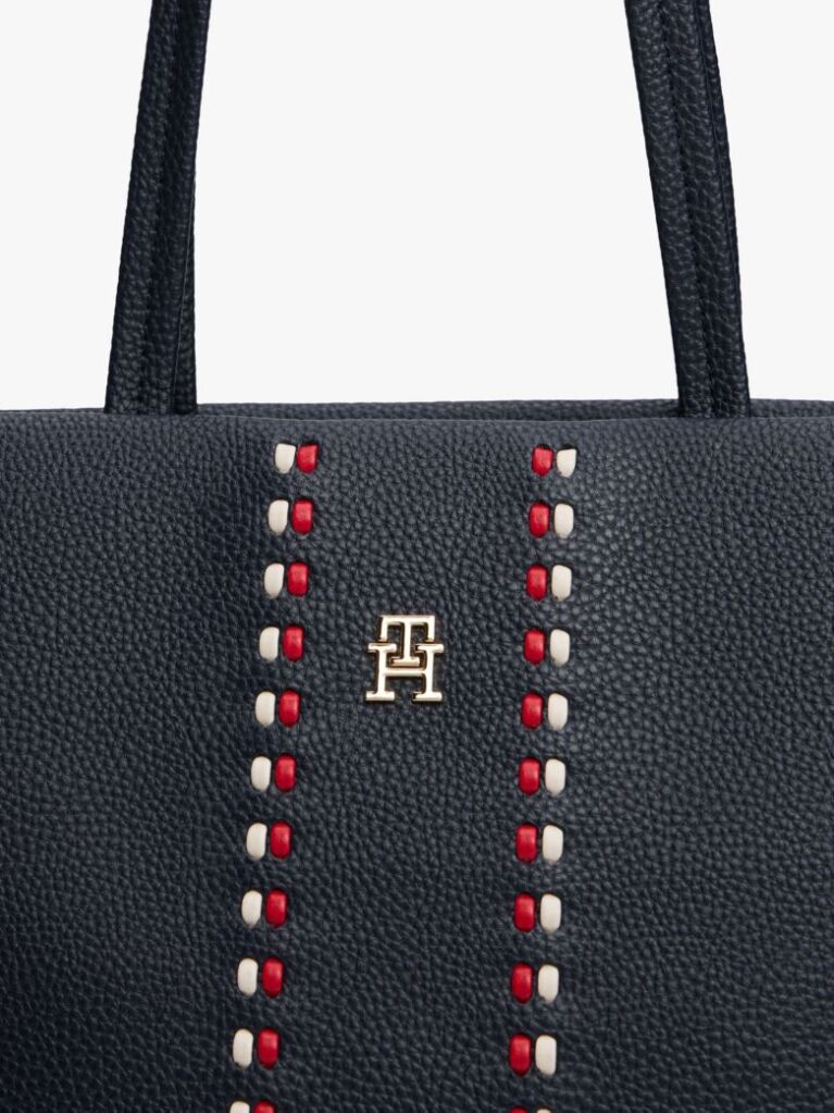 Blue Signature Tape Tote  Women