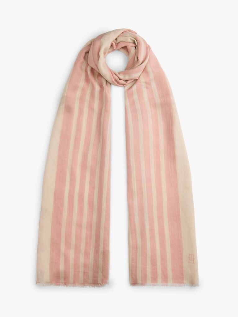 Multi Chic TH Monogram Rectangular Scarf  Women