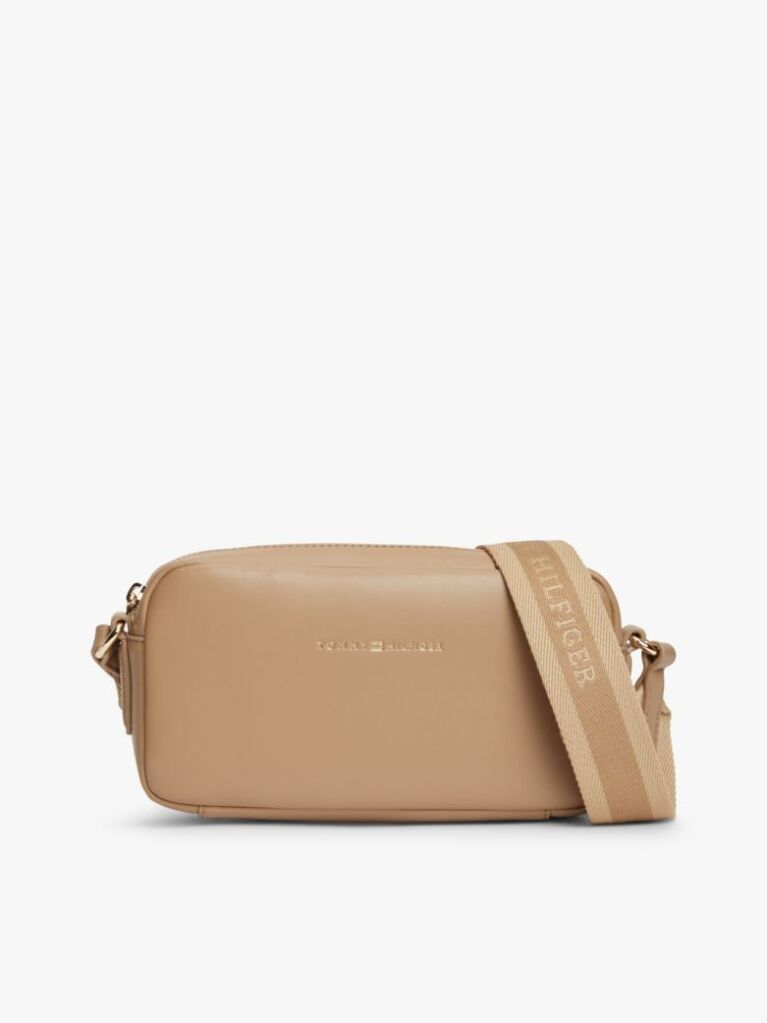 Brown Essential Debossed Crossbody Camera Bag  Women