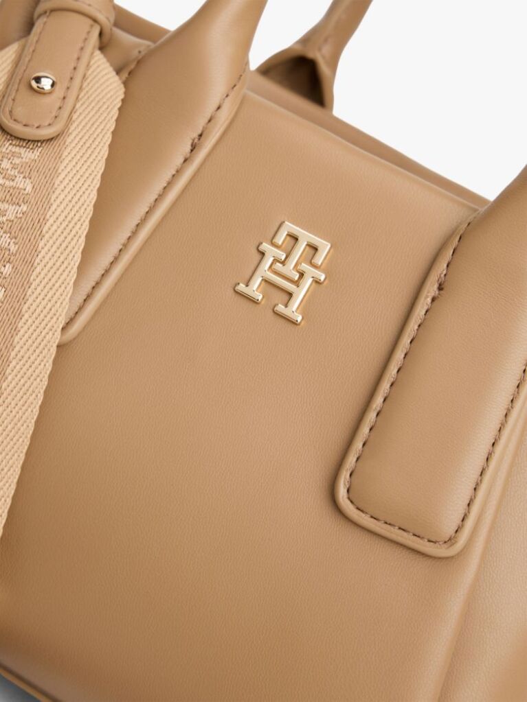 Brown Essential Metallic Logo Crossbody Tote Bag  Women