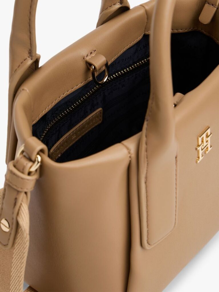 Brown Essential Metallic Logo Crossbody Tote Bag  Women