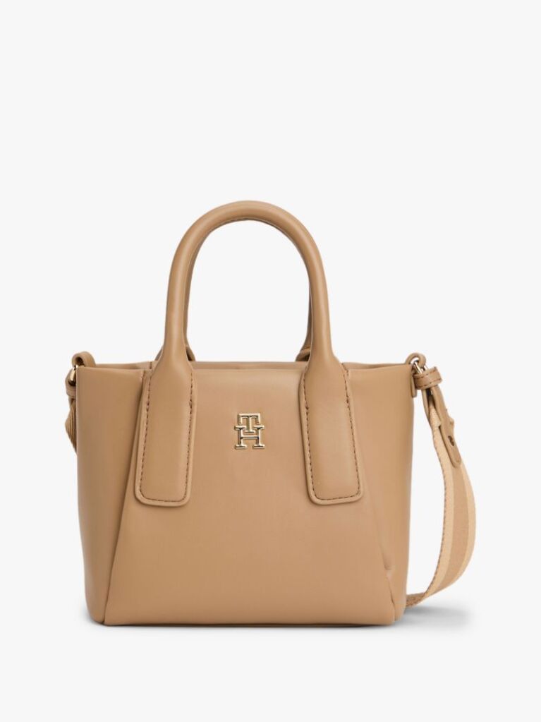 Brown Essential Metallic Logo Crossbody Tote Bag  Women