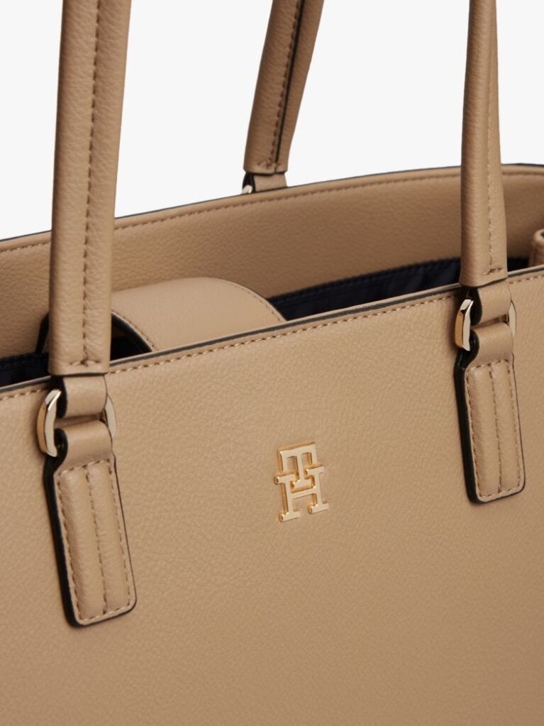 Brown TH Monogram Plaque Tote Bag  Women