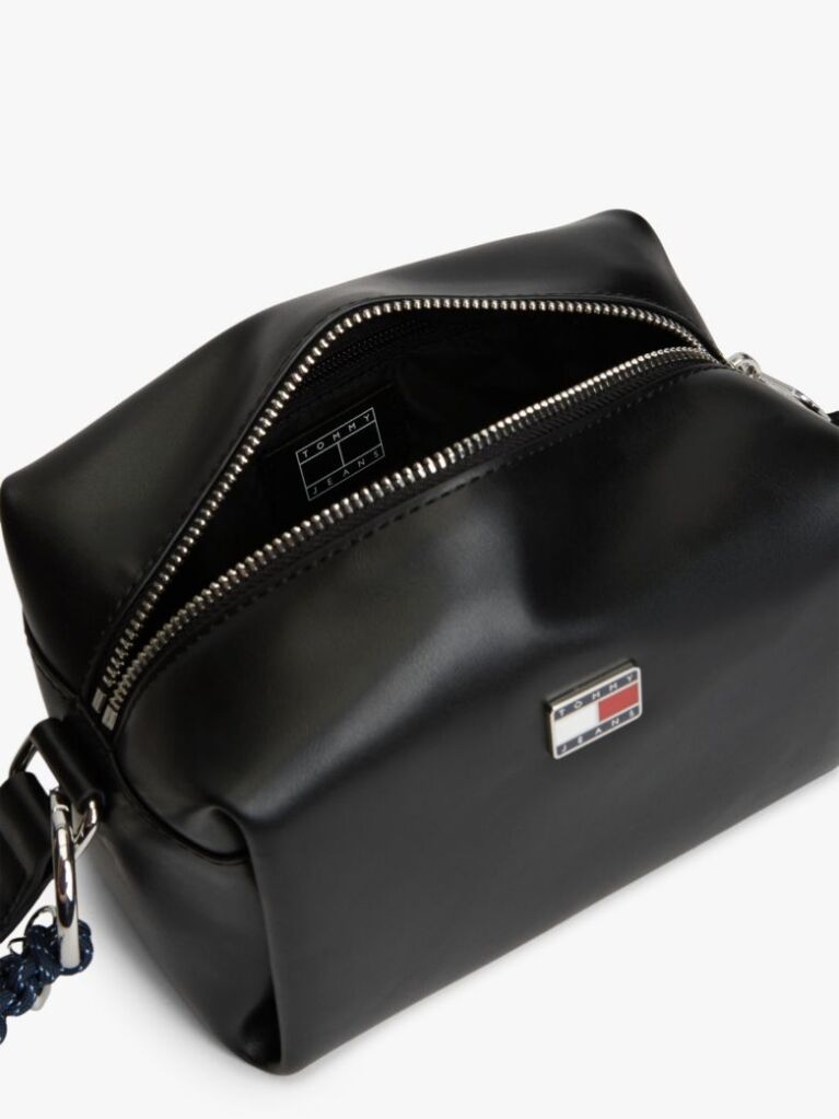 Black Logo Boxy Crossbody Camera Bag  Women