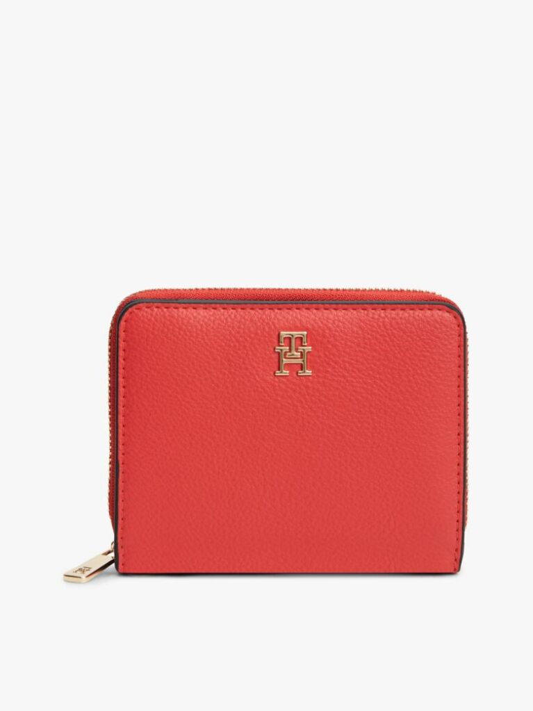 Red Hilfiger Icon Zip-Around Flap Wallet  Women