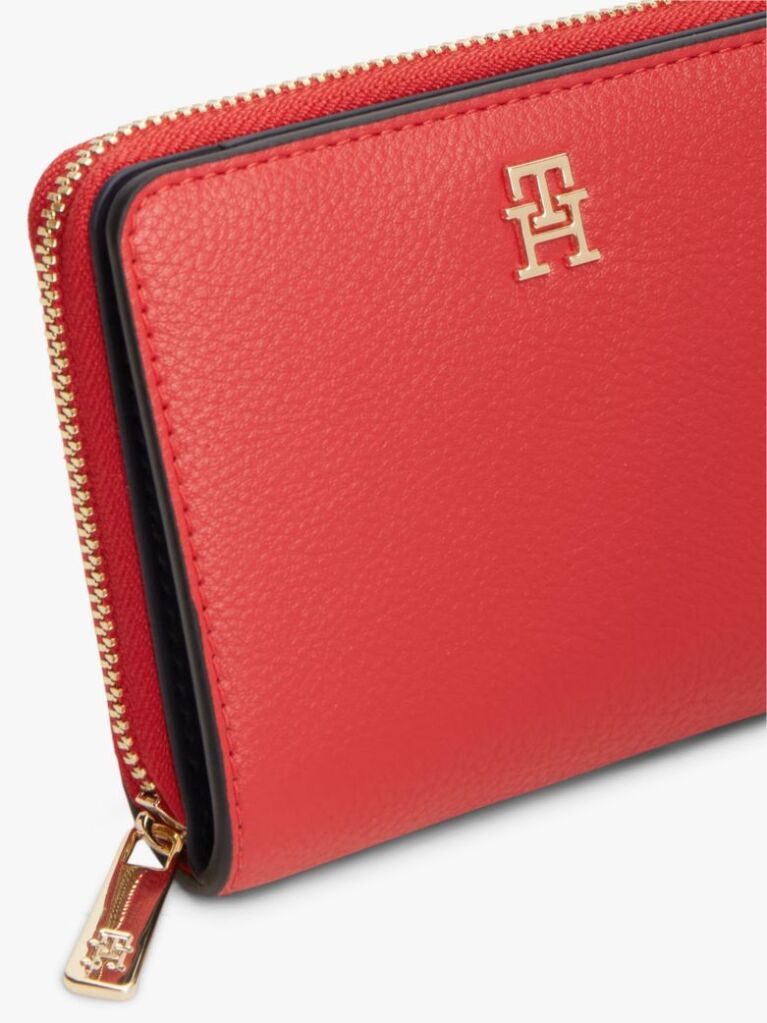 Red Hilfiger Icon Zip-Around Flap Wallet  Women