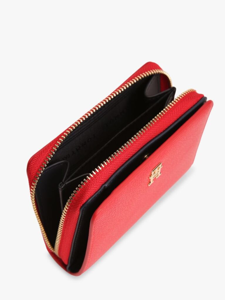 Red Hilfiger Icon Zip-Around Flap Wallet  Women