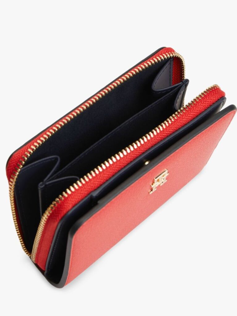 Red Hilfiger Icon Zip-Around Flap Wallet  Women