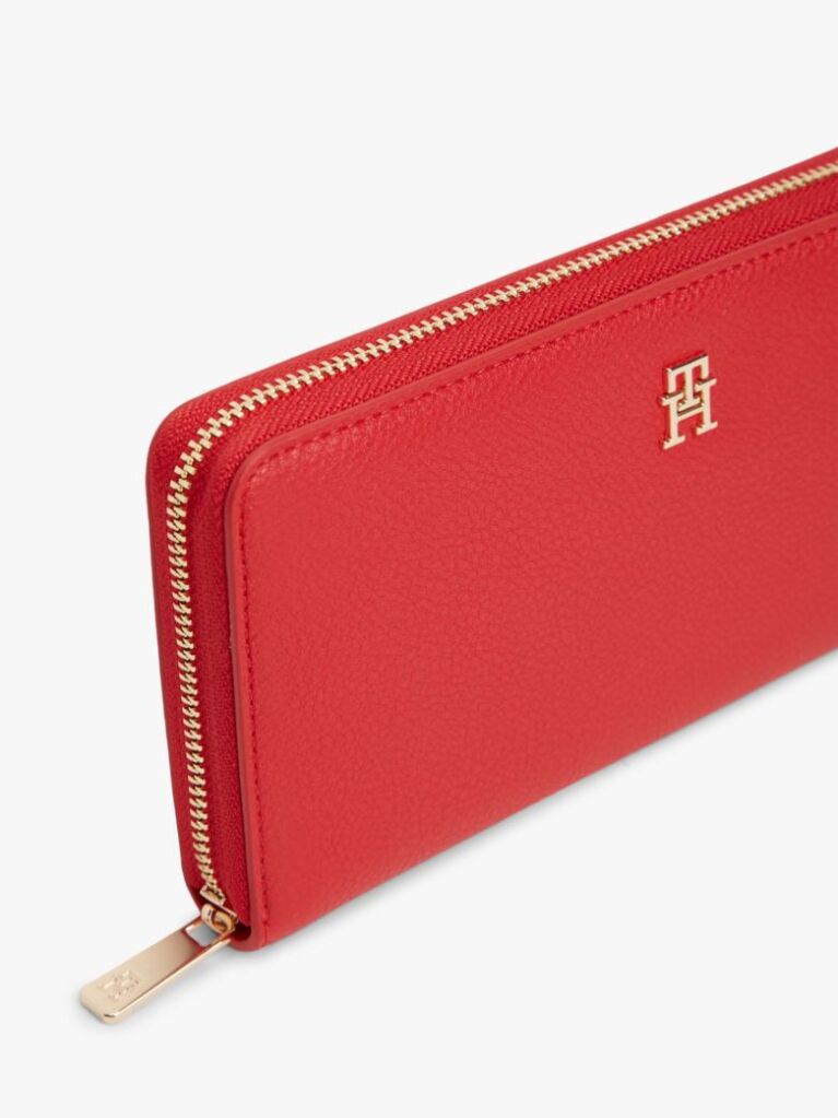 Red Hilfiger Icon Zip-Around Wallet  Women