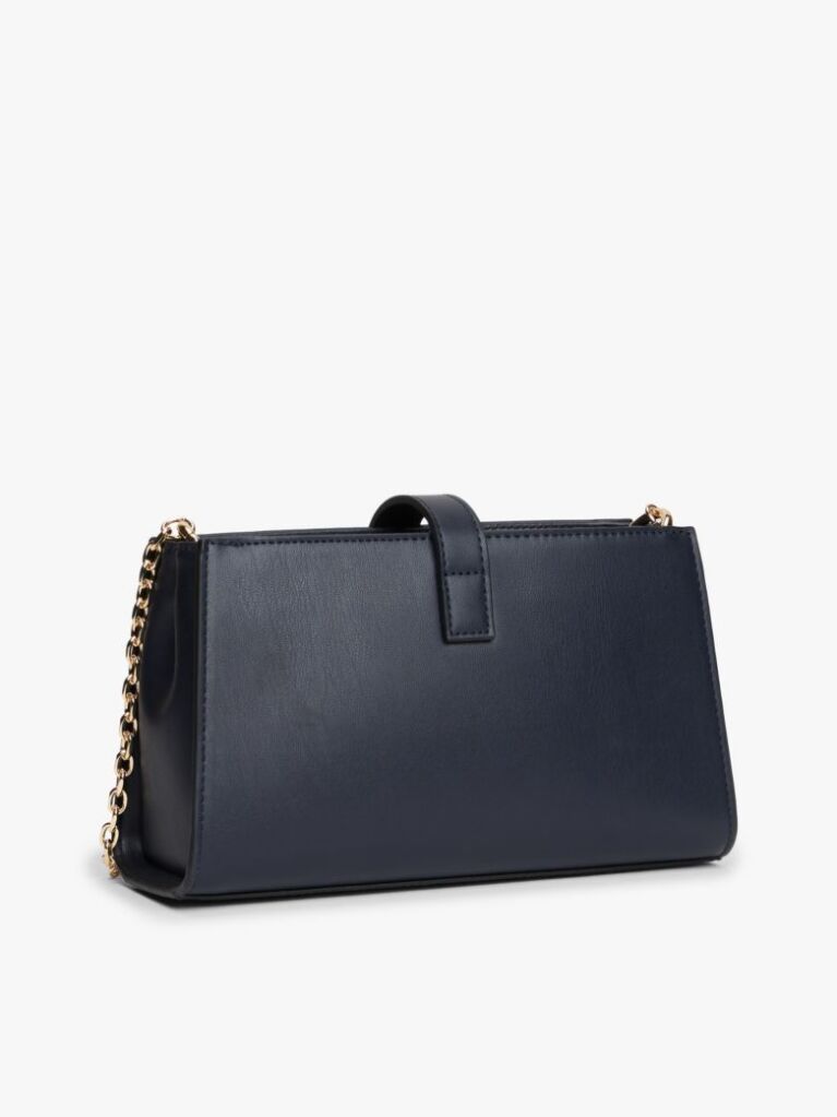 Blue TH Monogram Chain Strap Crossover Bag  Women