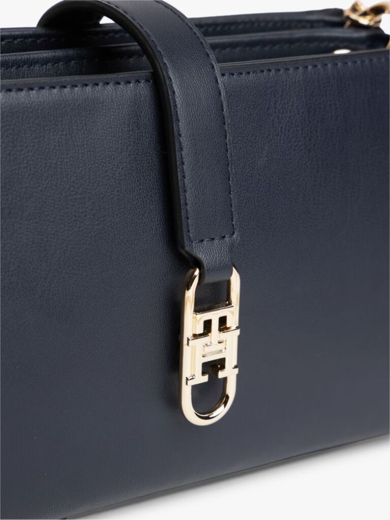 Blue TH Monogram Chain Strap Crossover Bag  Women