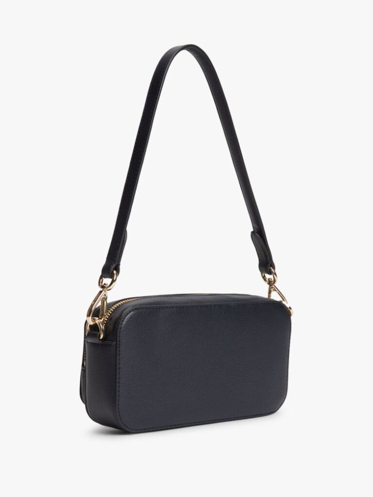 Blue Signature Shoulder Camera Bag  Women