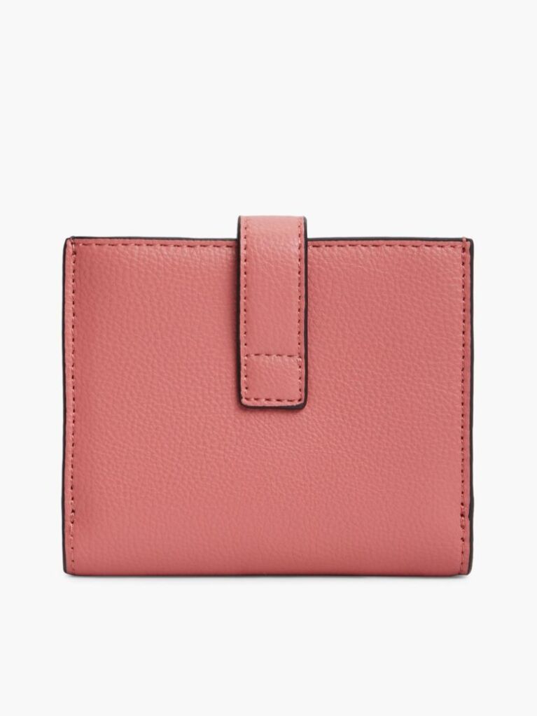 Pink TH Monogram Plaque Bifold Wallet  Women