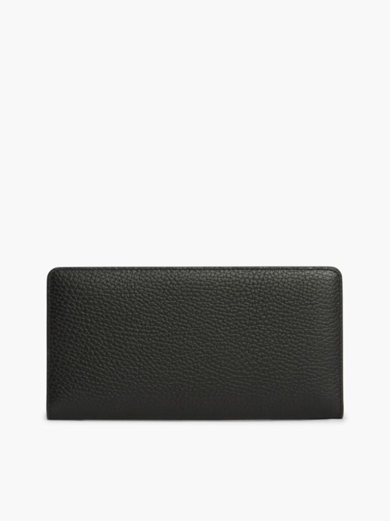 Black The American Icon Leather Bifold Wallet  Women