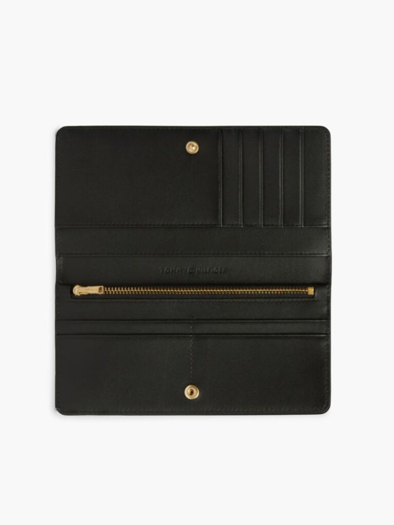 Black The American Icon Leather Bifold Wallet  Women