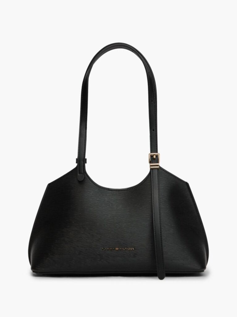 Black Modern Textured Tote Bag  Women