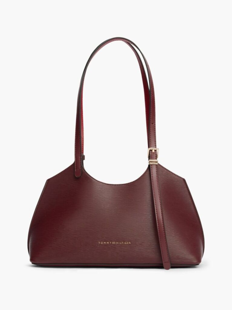 Red Modern Textured Tote Bag  Women